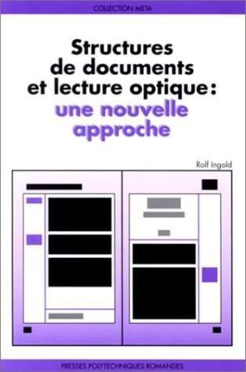 Couverture du livre « Struct De Doc Lecture Opt » de Ingold aux éditions Ppur