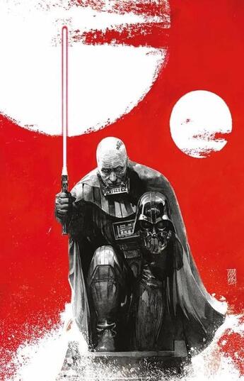 Couverture du livre « Dark vador : black, white & red (variant) » de  aux éditions Panini