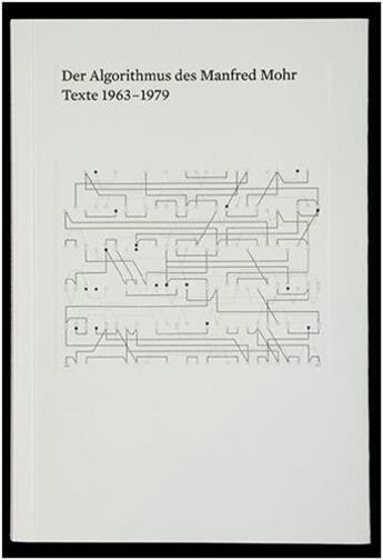 Couverture du livre « Dear algorithmus des manfred mohr /allemand » de Mohr aux éditions Spector Books