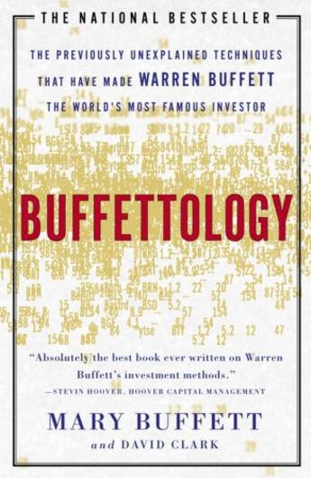 Couverture du livre « Buffettology » de Mary Buffett aux éditions Scribner