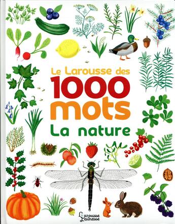 Couverture du livre « Le Larousse des 1000 mots de la nature » de Marie-Elise Masson aux éditions Larousse