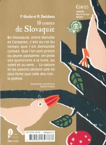 Couverture du livre « Dix contes de slovaquie » de Glocko aux éditions Pere Castor