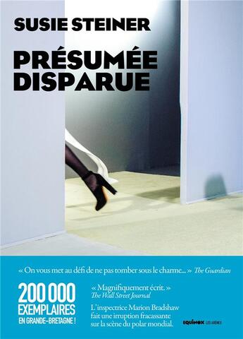 Couverture du livre « Présumée disparue » de Susie Steiner aux éditions Les Arenes