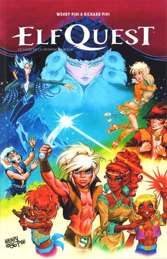 Couverture du livre « Elfquest - le pays des elfes : Intégrale vol.6 : Tomes 21 à 28 : Le siège de la montagne bleue » de Wendy Pini et Richard Pini aux éditions Snorgleux