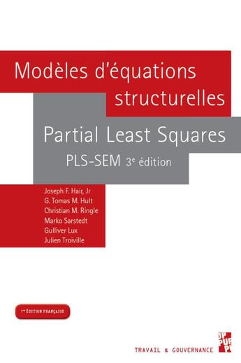 Couverture du livre « Modèles d'équations structurelles : partial least squares PLS-SEM (3e édition) » de  aux éditions Pu De Provence