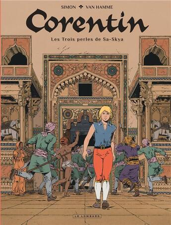 Couverture du livre « Corentin ; les trois perles de Sa-Skya » de Jean Van Hamme et Christophe Simon aux éditions Lombard