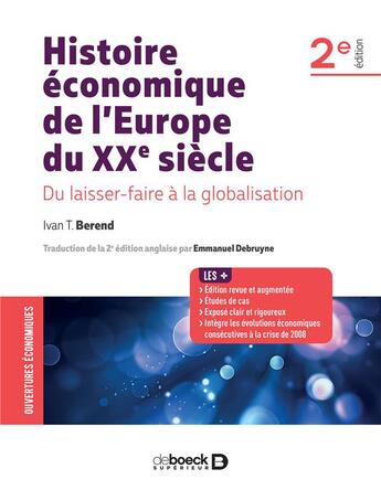 Couverture du livre « Histoire économique de l'Europe du XXe siècle ; du 