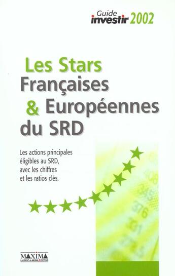 Couverture du livre « Guide investir 2002: les stars francaises » de  aux éditions Maxima