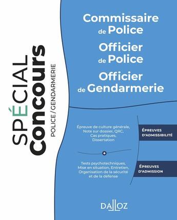 Couverture du livre « Commissaire de police (9e édition) » de Frederic Debove aux éditions Dalloz