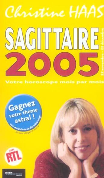 Couverture du livre « Sagittaire 2005 » de Christine Haas aux éditions Hors Collection