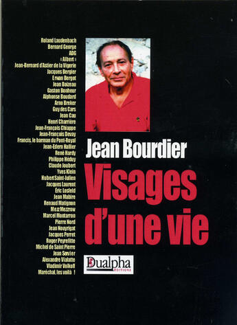 Couverture du livre « Visages d'une vie » de Jean Bourdier aux éditions Dualpha