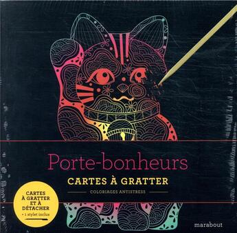 Couverture du livre « Cartes à gratter ; porte-bonheurs » de  aux éditions Marabout