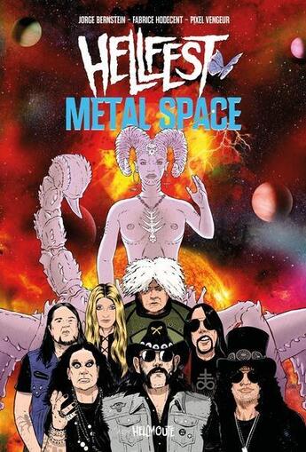 Couverture du livre « Hellfest Tome 3 : Metal space » de Jorge Bernstein et Pixel Vengeur et Fabrice Hodecent aux éditions Rouquemoute