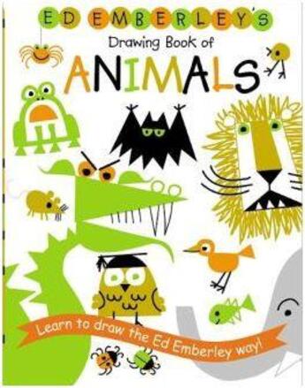 Couverture du livre « Ed emberley drawing book animals » de Ed Emberley aux éditions Little Brown Usa