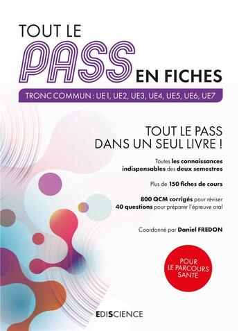 Couverture du livre « Tout le pass en fiches - tout le pass dans un seul livre ! » de Fredon/Beaumont/Gea aux éditions Ediscience