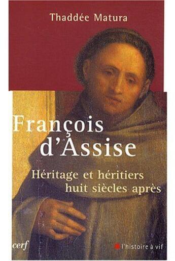 Couverture du livre « Francois d'Assise » de Matura Th aux éditions Cerf