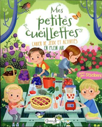 Couverture du livre « Mes petites cueillettes : cahier de jeux et activités en plein air » de Ilaria Barsotti aux éditions Grenouille