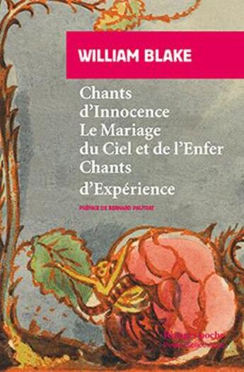 Couverture du livre « Chants d'innocence et d'expérience » de William Blake aux éditions Rivages