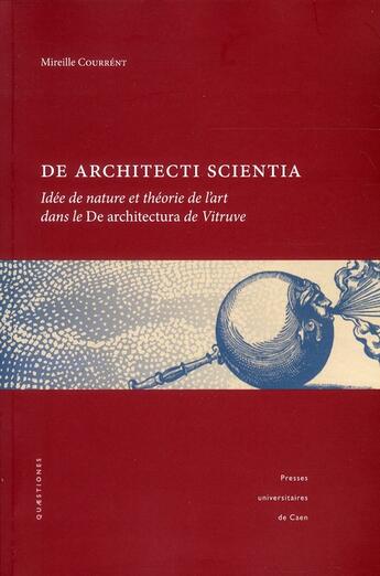 Couverture du livre « De architecti scientia - idee de nature et theorie de l'art dans le 