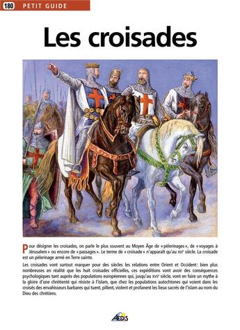 Couverture du livre « Les croisades » de  aux éditions Aedis