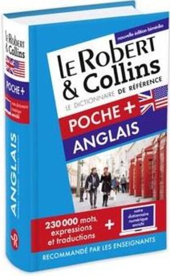 Couverture du livre « Dictionnaire Le Robert & Collins ; poche + ; anglais » de  aux éditions Le Robert