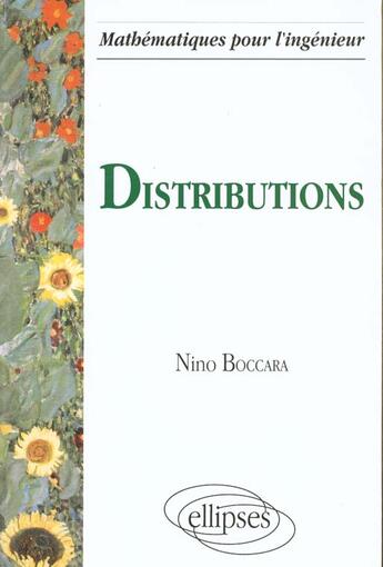 Couverture du livre « Distributions » de Boccara Nino aux éditions Ellipses