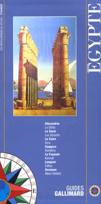 Couverture du livre « Egypte - le caire, alexandrie, pyramides de giza, karnak et louqsor, assouan, abau simbel » de Collectif Gallimard aux éditions Gallimard-loisirs