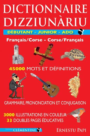 Couverture du livre « Dictionnaire français/corse et vv » de Ernestu Papi aux éditions Clementine