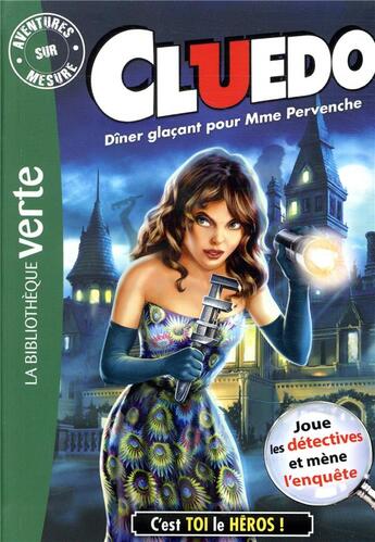 Couverture du livre « Cluedo t.18 ; dîner glaçant pour Madame Pervenche » de  aux éditions Hachette Jeunesse