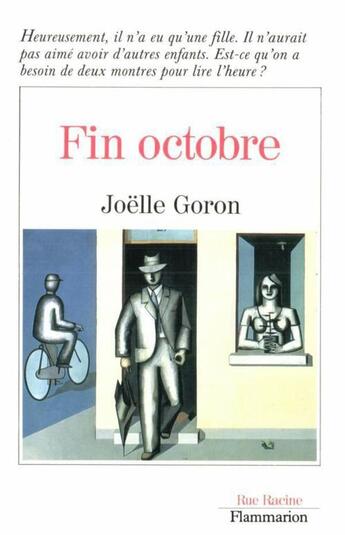 Couverture du livre « Fin octobre » de Joelle Goron aux éditions Flammarion