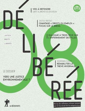 Couverture du livre « Deliberee - numero 8 » de Revue Délibérée aux éditions La Decouverte