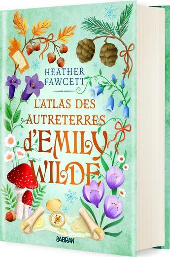 Couverture du livre « L'atlas des Autreterres d'Emily Wilde » de Heather Fawcett aux éditions Sabran