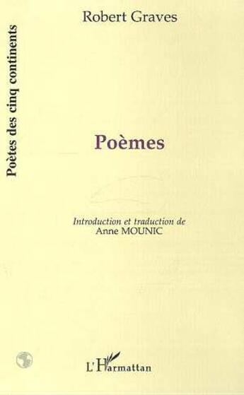 Couverture du livre « Poèmes » de Robert Graves aux éditions L'harmattan