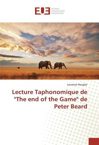 Couverture du livre « Lecture taphonomique de 