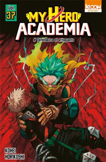 Couverture du livre « My hero Academia Tome 37 : Défenseurs et attaquants » de Kohei Horikoshi aux éditions Ki-oon