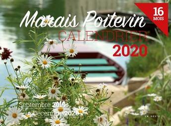 Couverture du livre « Calendrier 2020 ; Marais poitevin » de  aux éditions Geste