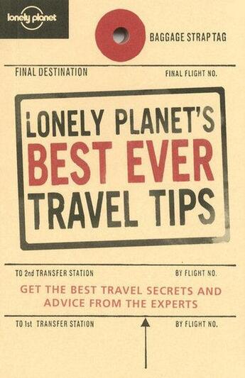 Couverture du livre « Best ever travel tips (2e édition ) » de  aux éditions Lonely Planet France