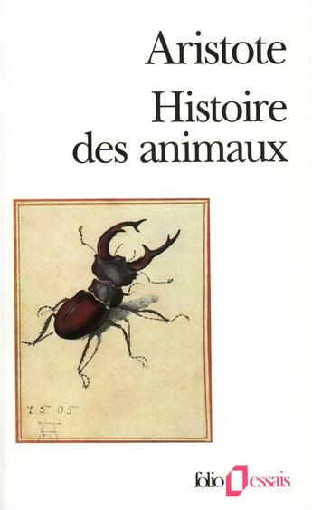 Couverture du livre « Histoire des animaux » de Aristote aux éditions Folio