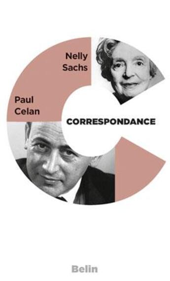 Couverture du livre « Correspondance Sachs-Celan (1954-1969) » de Sachs / Celan aux éditions Belin