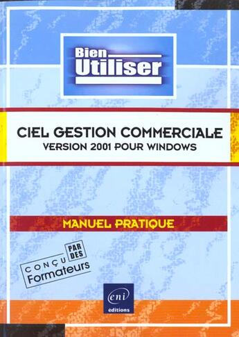 Couverture du livre « Ciel gestion commerciale 2001 » de Beatrice Daburon aux éditions Eni