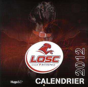 Couverture du livre « Calendrier mural losc 2012 » de  aux éditions Hugo Sport