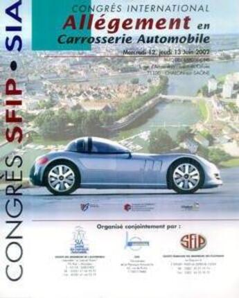 Couverture du livre « Allégement en carrosserie automobile » de  aux éditions Lavoisier Diff