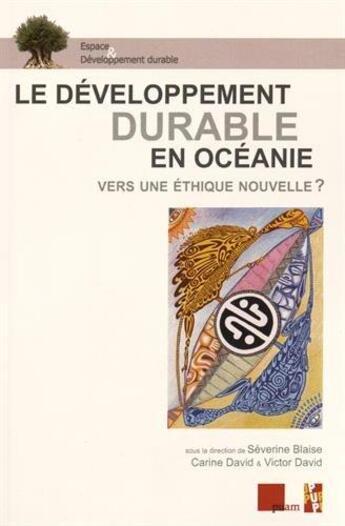 Couverture du livre « Developpement durable en oceanie » de Blaise/David aux éditions Pu De Provence