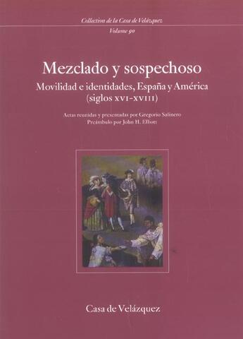 Couverture du livre « Mezclado y sospechoso » de  aux éditions Casa De Velazquez