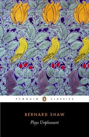 Couverture du livre « Plays Unpleasant » de George Bernard Shaw aux éditions Penguin Books Ltd Digital