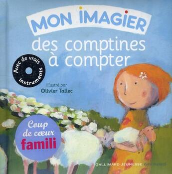 Couverture du livre « Mon imagier des comptines à compter » de  aux éditions Gallimard-jeunesse