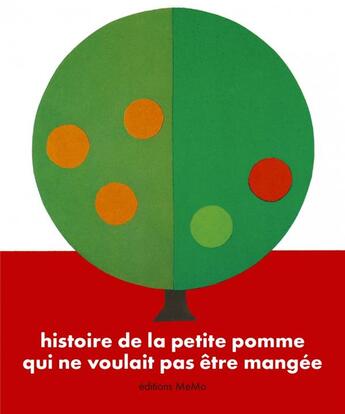 Couverture du livre « Histoire de la petite pomme qui ne voulait pas etre mangee » de Ruille/Boutan aux éditions Memo