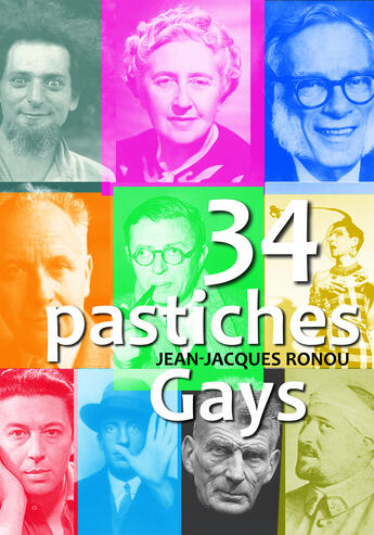 Couverture du livre « 34 pastiches gays » de Jean-Jacques Ronou aux éditions Textes Gais