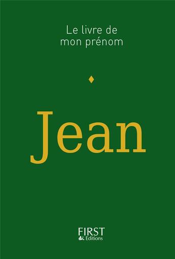 Couverture du livre « Jean » de Jules Lebrun aux éditions First