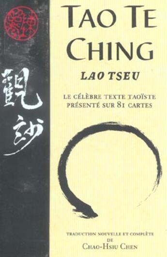 Couverture du livre « Tao te ching » de Lao-Tseu aux éditions Courrier Du Livre